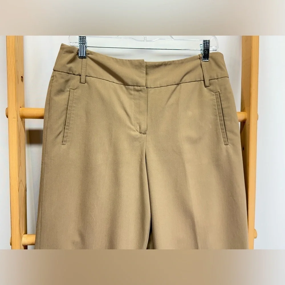 SANDRO Khaki cuff leg crop pants size 10 - Picture 3 of 12